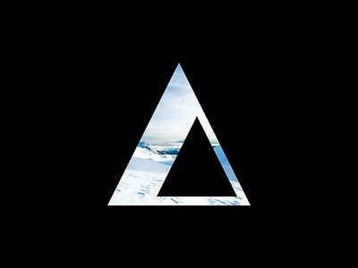 "point" brand logo branding cold ice logo mountains