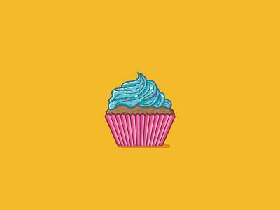 Sweet Cupcake cupcake food illustration snack sweet vector