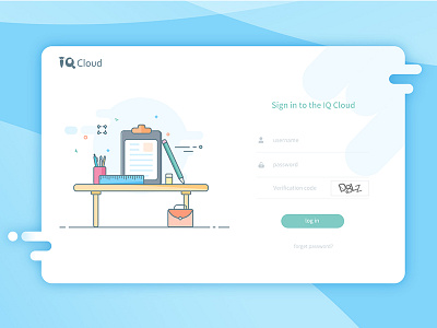 Teaching login interface illustration invitation login page ui design