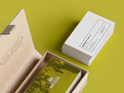 Lima Antigua Restaurant branding business card design restaurant