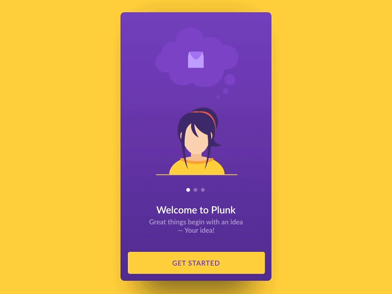 Onboarding - Idea Pool after effects animation gif idea launch onboarding prototype rocket team work ui ux walkthrough