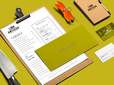 Lima Antigua Restaurant branding design food graphic design identity peru restaurant