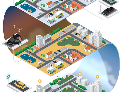 Deloitte future mobility car isometric mobility