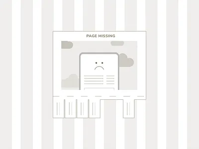 Missing Page - 404 404 challenge design error error 404 missing page sad ui uidesign web webdesign