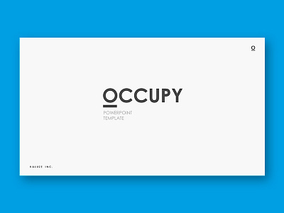 Occupy Powerpoint Template business corporate creative marketing minimal pitch deck portfolio powerpoint pptx presentation start up template