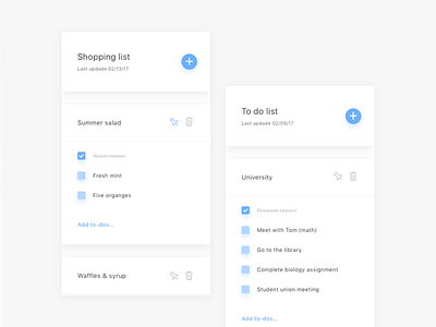 To Do / Shopping List app clean flat ios minimal mobile tasks to do ui ux