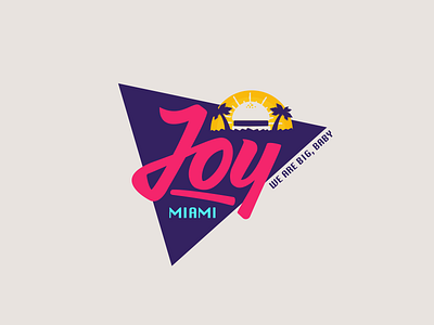 We are big, baby brand branding calligraphy city colors fastfood food hamburger hot logo miami sun