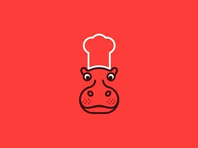 Mama Kenia - Logo mark animal brand branding cook cooking hippo logo logotype mama kenia mark