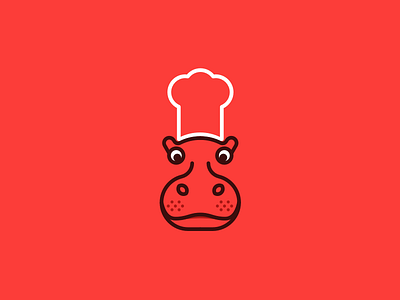 Mama Kenia - Logo mark animal brand branding cook cooking hippo logo logotype mama kenia mark