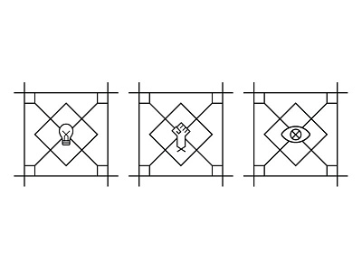 WIP Awakening Icons branding grid icon