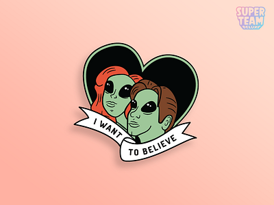 DO YOU BELIEVE IN LIFE AFTER LOVE? aliens cs17 enamel pin lapel pin pin ribbon sci fi x files xfiles