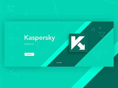 Hero Image - slider kasperski minimal product slider triangle ui vibrant