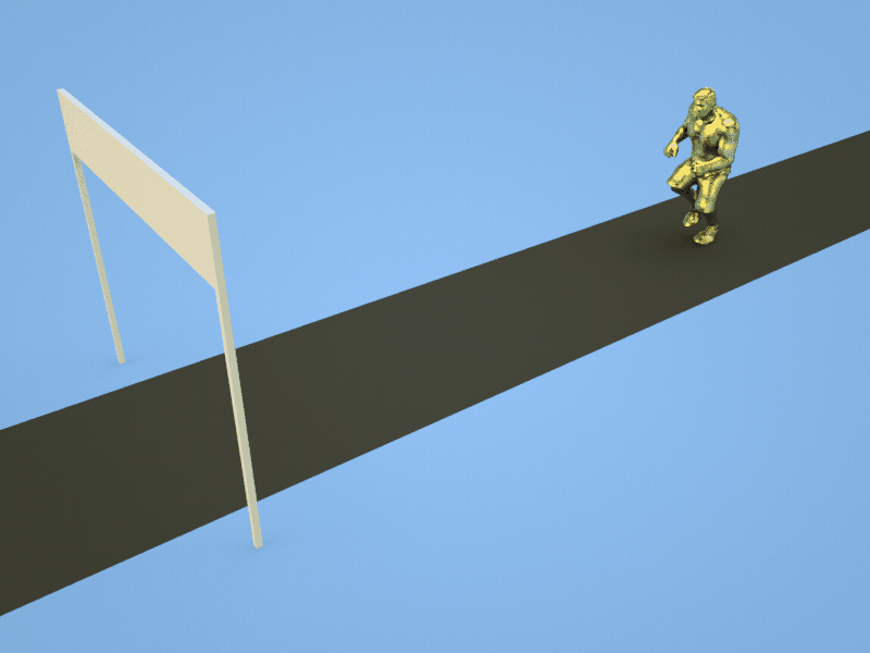 Infinity Fail - Runner 3d abstract after effects animation cinema4d design gif illustration loop minimal motion render