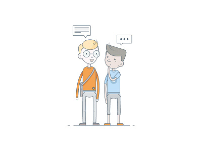 Characters 2017 boys character guy illustration lines outlines person question talking tutorial