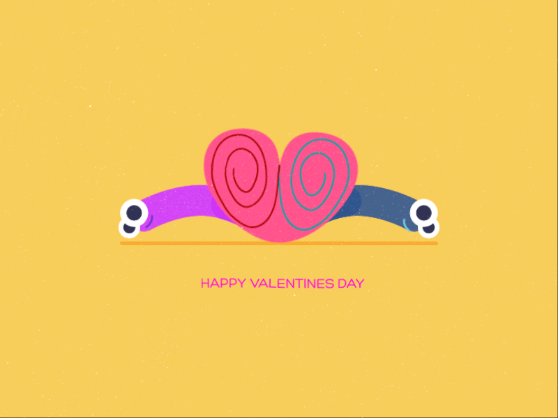 Valentines - Trash Snail animal character design gif love motion snail valentines valentines day