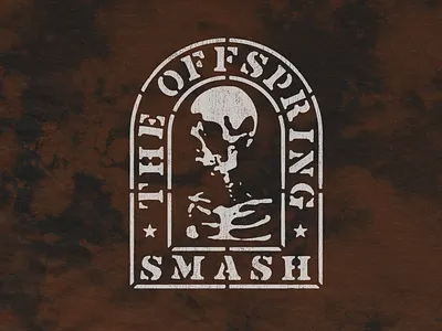 Smash Headstone grave headstone merch offspring punk rock skull smash