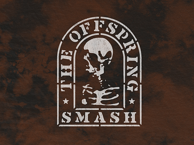 Smash Headstone grave headstone merch offspring punk rock skull smash