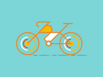 Ride With Us bicycle branding graphic illustration letter r transportation type vector