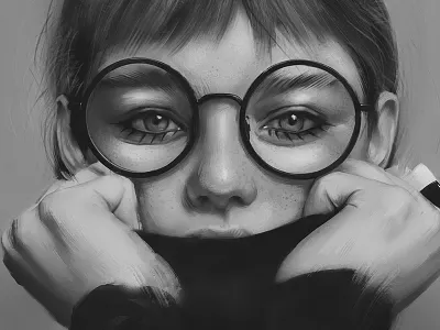 Illustrations 2016 art black and white digital painting drawing illustration painting portrait sketch speed painting