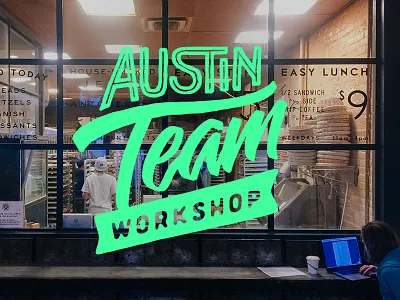 Workshop austin brand brush calligraphy hand lettering lettering team type typography workshop