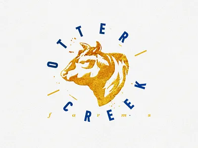 Logo concept cow craft hand drawing illustration logo