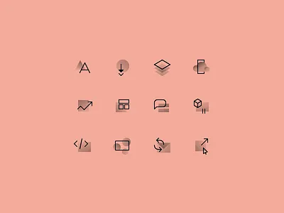 Icons 32 icons pixel fitted webflow