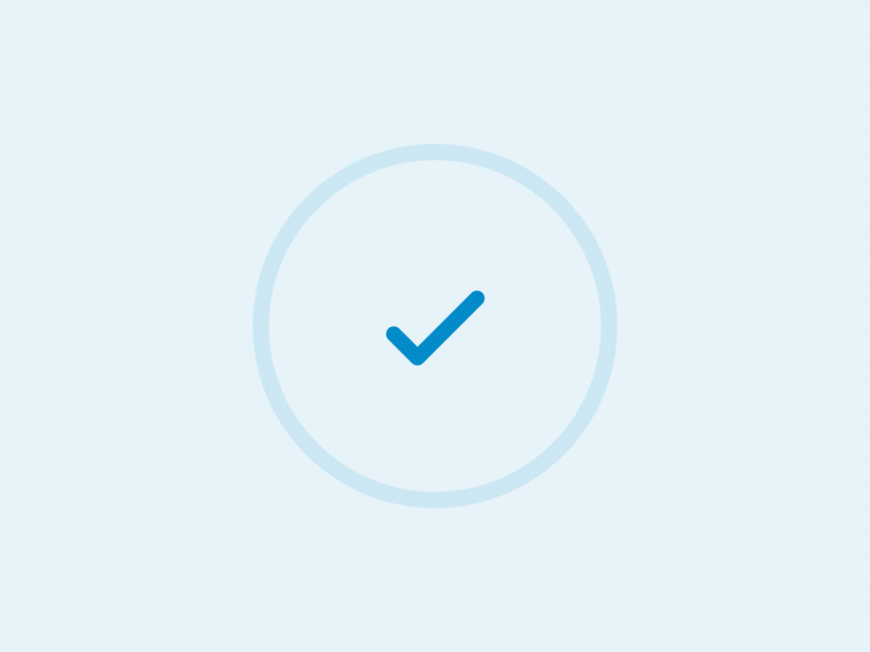 Success Animation animation blue experience feedback success ui