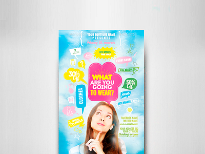 What Are You Going To Wear? band chic cute invitation metro modern multipurpose music musical night club sale shopping