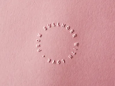 From Bullhorn embossed love pink valentine vday