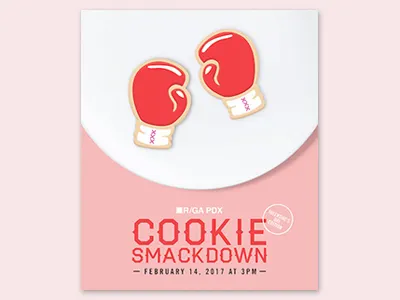 Cookie Smackdown Flyer boxing cookie smackdown cookies flyer rga