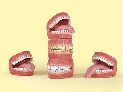 Teen Tongues 3d cgi jvg mouth photo photography realistic render teen teeth tongue