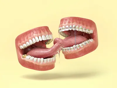Teen Tongues 3d cgi jvg mouth photo photography realistic render teen teeth tongue