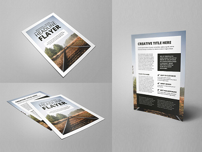 Simple Flayer template brochure flayer print