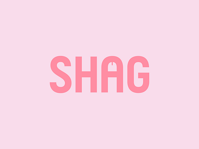Shag brand branding identity illustration logo marque typography valentines valentines day