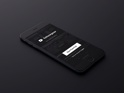 Followgear First Screen 3d c4d cinema 4d design ios iphone 7 minimal modern octane render splash ux