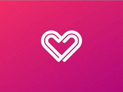 Feel The Love connect heart icon identity infinite link lock logo love mark relationship valentine