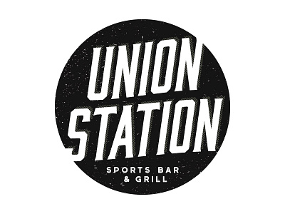 Union Station coaster concept I bar branding branding coaster restaurant branding