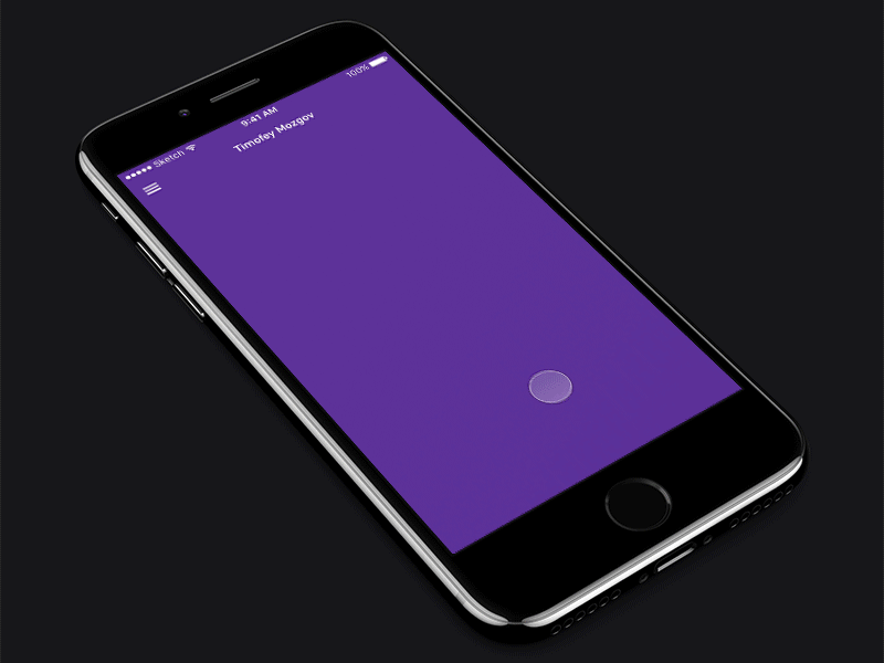 Timofey Mozgov – NBA App Concept animation principle