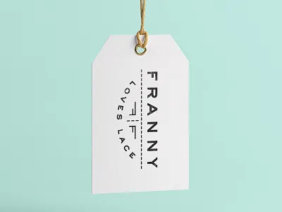 Franny Loves Lace Logo branding logo retro texture typography