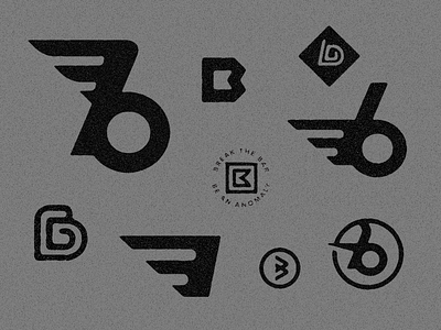 Exploring the "B" branding identity logo logotype typography