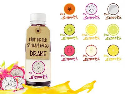 Smoothie fantasy Branding branding colorful corporate design drink smoothie system