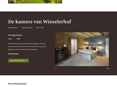 Oostwegel Collection arrangement clean dark design hotel web webdesign white work
