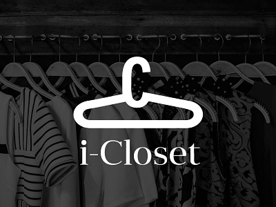 i-Closet Logo branding closet clothes logo