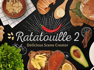 Ratatouille 2 Premiere! creator food free freebie generator hero high illustration mockup resolution scene vector