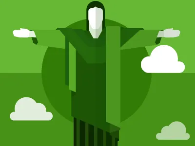 Portuguese brazilian green illustration portuguese