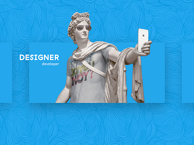 Art on the Web #1 art card creative design minimal statue ui web