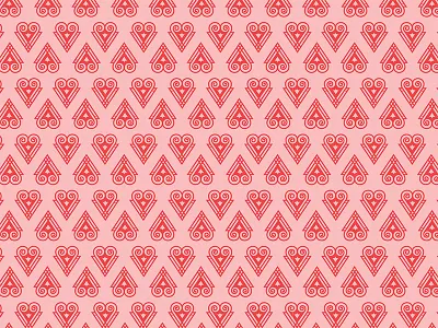 Happy Galentine's Day! art deco galentines hearts pattern valentines