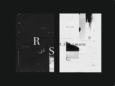 Lumen Posters black and white debut fadu festival graphic installation art layout music poster typography