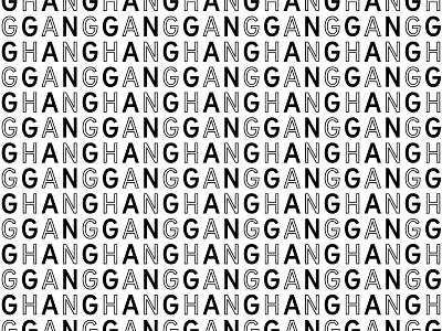 GangHang pt. 2 branding confusing game glitch hard to read pattern weird