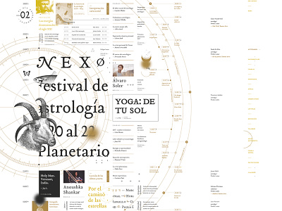 Programatico astrológico astrology branding design fadu fest festival gabriele nexo poster programa